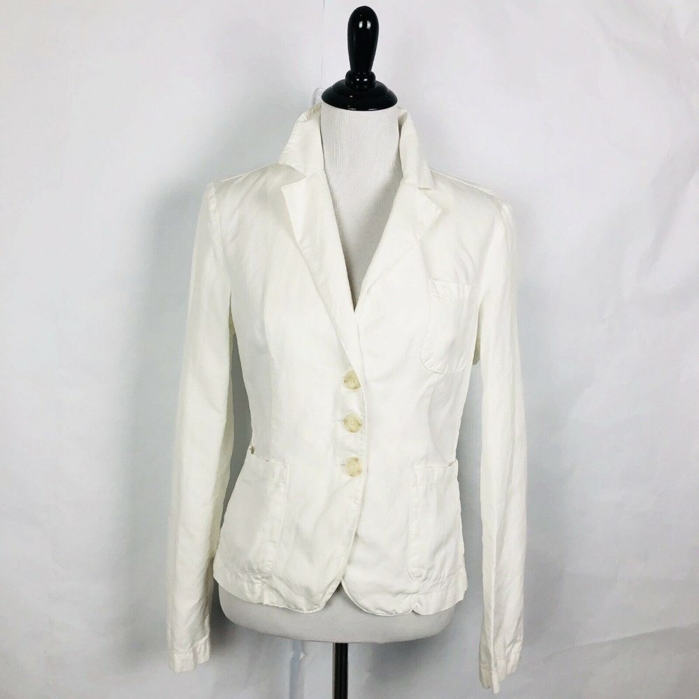 Sisley Blazer Jacket Cotton Flax Linen Blend